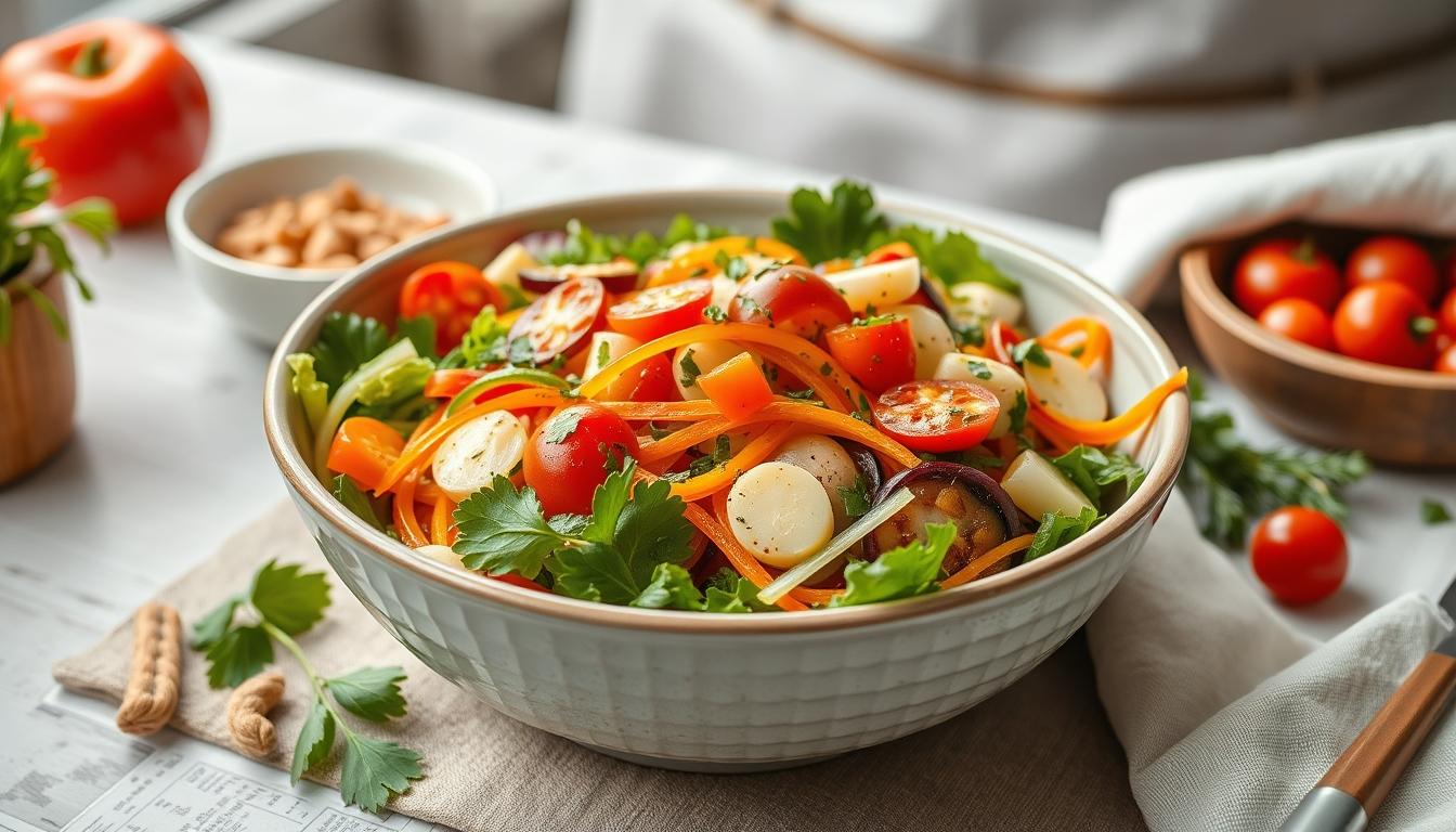 Fresh seasonal cooking dish