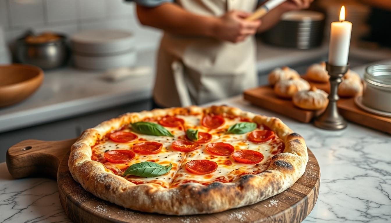 Freshly baked homemade cake in a kitchen setting